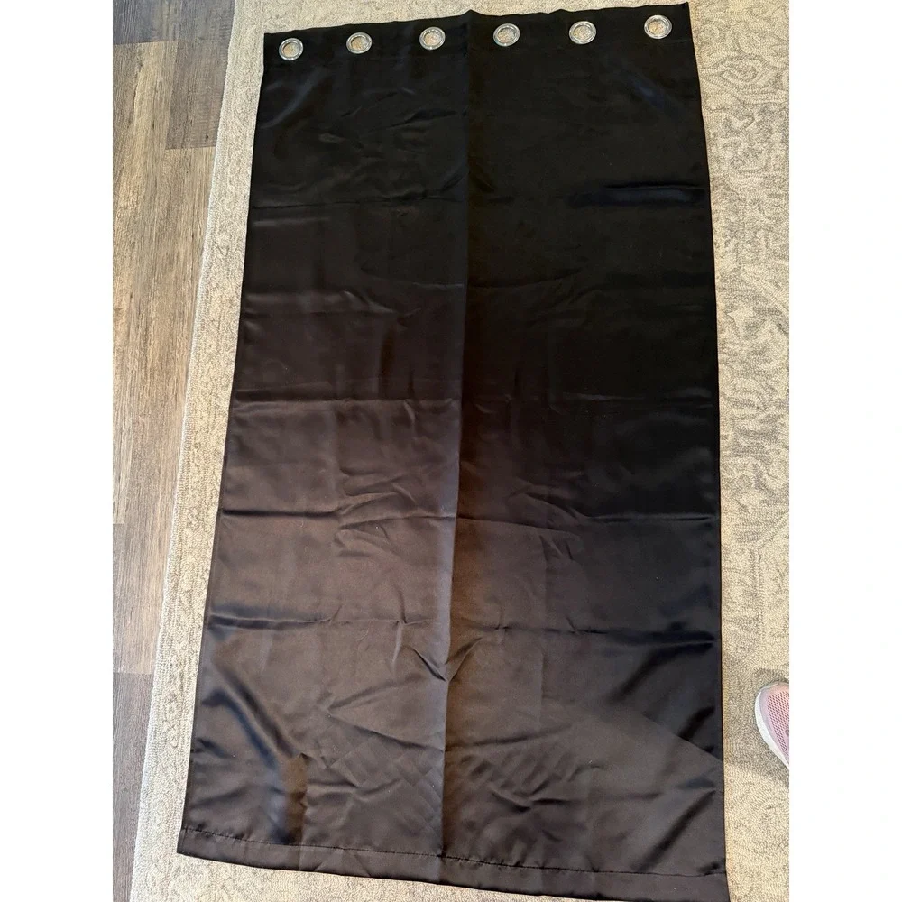 Muilee Black Blackout Curtains 40x72 Grommets 4 Panels Available.